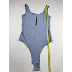 Women’s Unbranded Bodysuit With Zipper Blue Size Medium